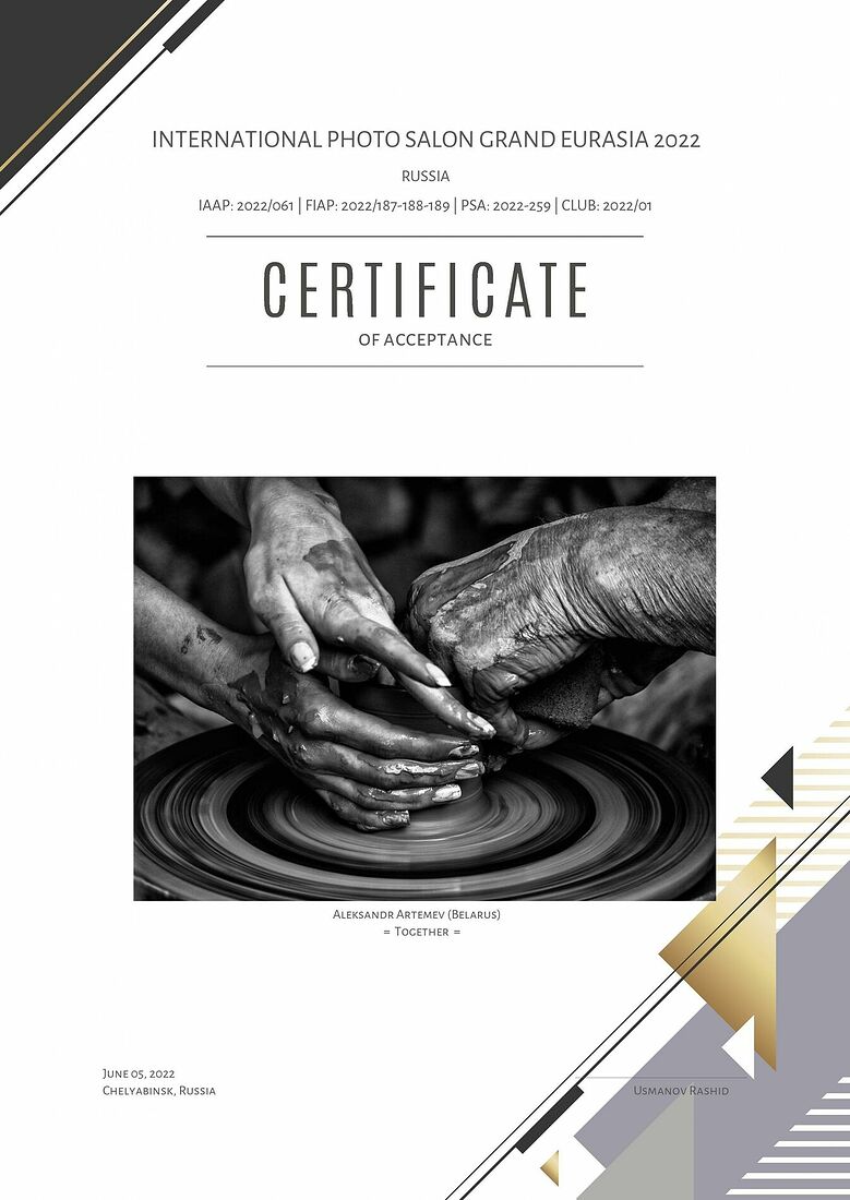 Aleksandr Artemev. Photographic awards. International Photo Salon Grand Eurasia - Club Eurasia -- Aleksandr Artemev (Belarus) - Together https://eurasia-photo.com/polza/photokonkurs-tours/salon-grand-eurasia-2022/